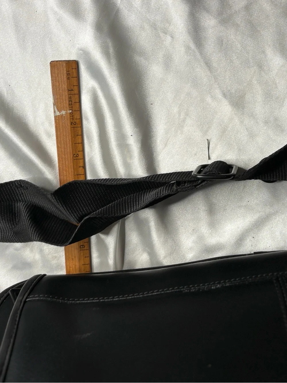 VERY NICE BLACK LEATHER SAMSONITE LAPTOP BAG BRIEFCASE